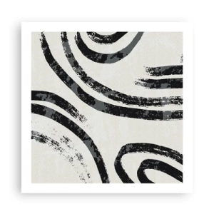 Poszter - Félig megállt - 60x60 cm