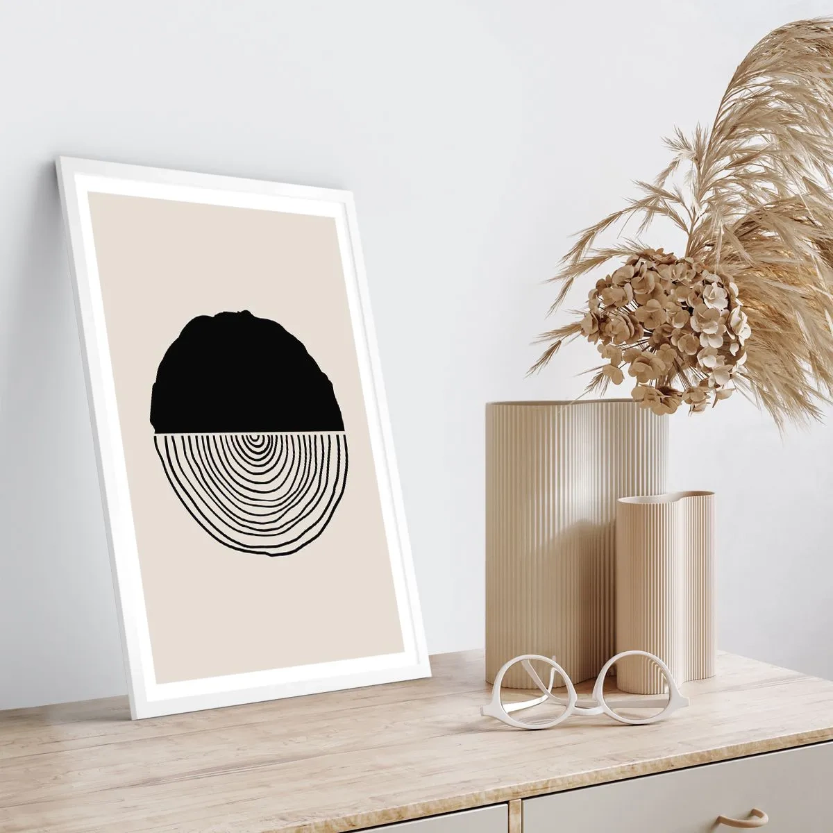 Poszter fekete keretben - Fele fele - 70x100 cm