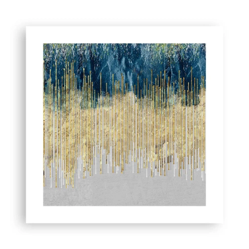 Poszter - Aranyozott határ - 40x40 cm