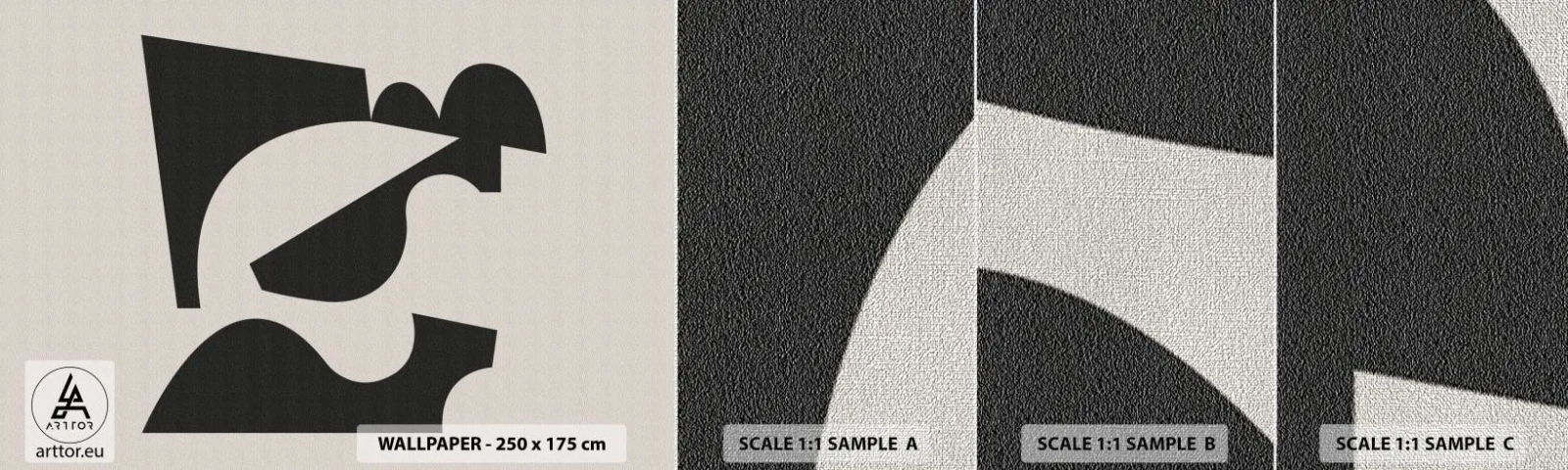 Fotótapéta Minta Premium Canvas - Önálló összeállításra - Absztrakció, Boho, Minimalizmus - 100x30 cm