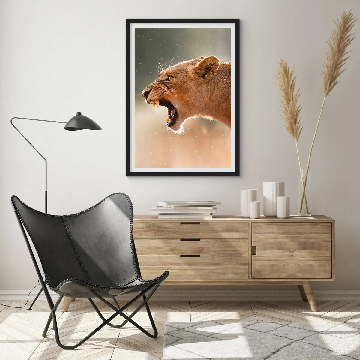 Poszter fehér keretben - Próbálj meg nem hallgatni - 70x100 cm