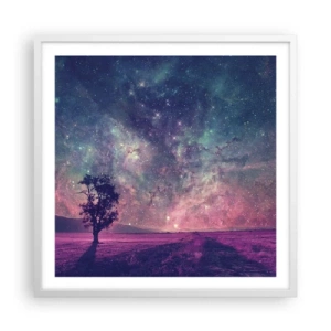 Poszter fekete keretben - Varázslatos ég alatt - 60x60 cm