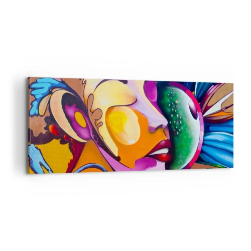 Vászonkép - Megérinteni színnel - 100x40 cm