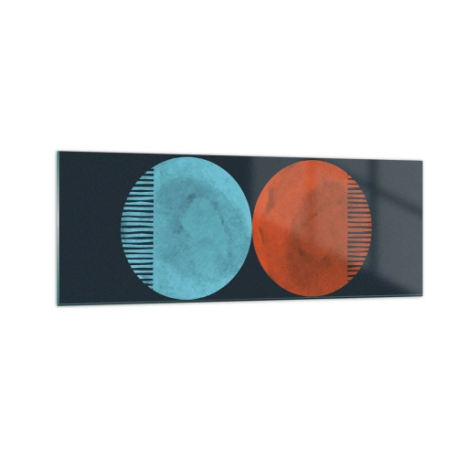 Üveg kép - Csak a geometria? - 140x50 cm