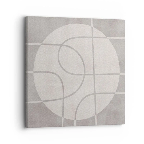 Vászonkép - Körkörös és egyenes - 30x30 cm