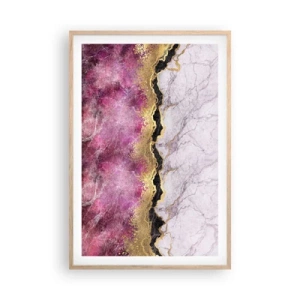 Poszter világos tölgy keretben - A határon - 61x91 cm