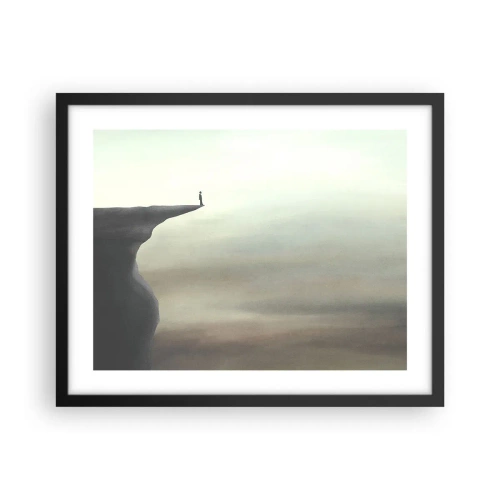 Poszter fehér keretben - Természetesen felfelé! - 50x40 cm