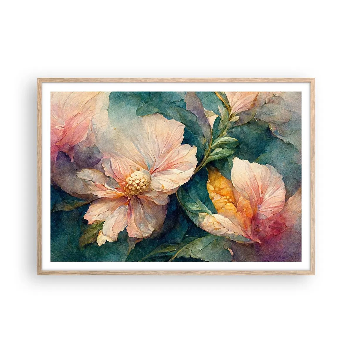 Poszter világos tölgy keretben - A nagyon finomság - 100x70 cm