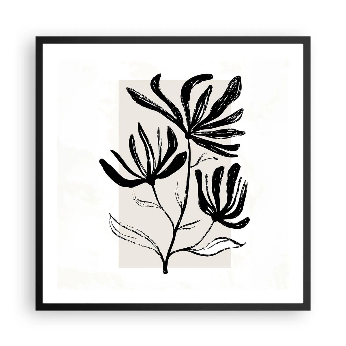 Poszter fehér keretben - Vázlat egy herbáriumhoz - 60x60 cm