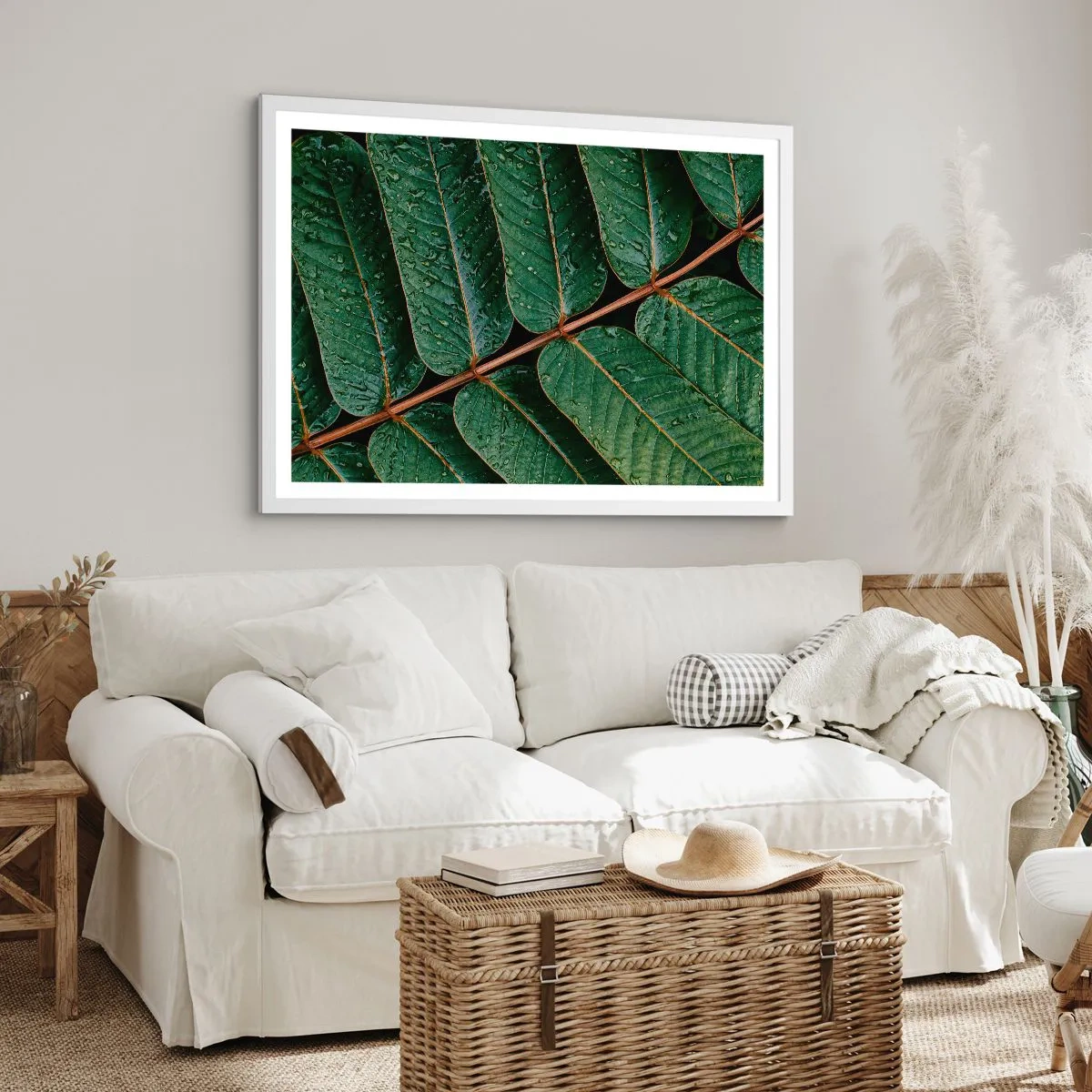 Poszter fekete keretben - Zöld ritmusban - 91x61 cm