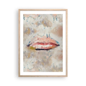 Poszter világos tölgy keretben - Felébreszti az érzékeket - 50x70 cm