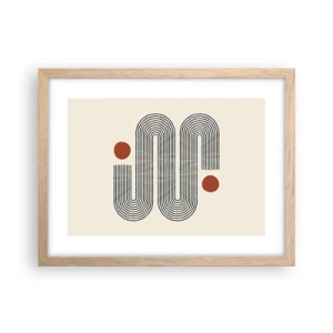 Poszter világos tölgy keretben - Elejétől végéig - 40x30 cm