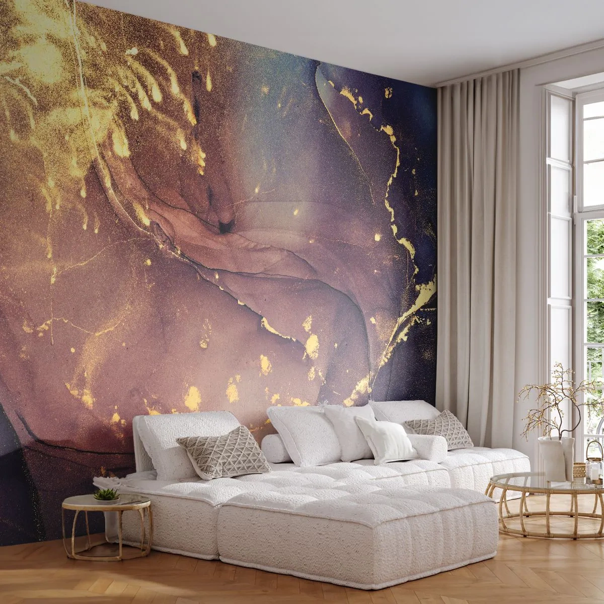 Fotótapéta Premium Canvas - Anyag és lélek - Absztrakció, Darab, Modern minta - 250x175 cm