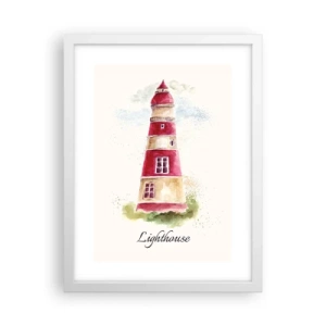 Poszter fekete keretben - Körbe mindíg időjárás - 30x40 cm