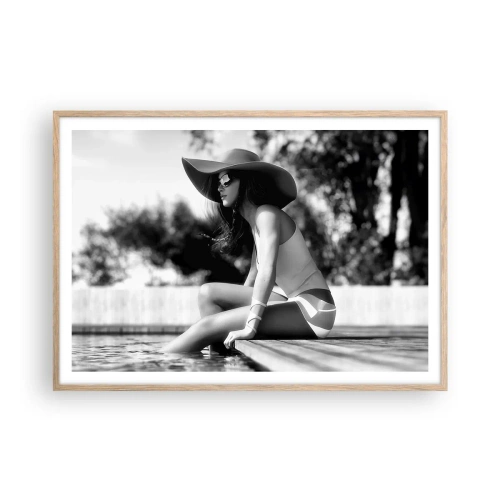 Poszter világos tölgy keretben - Egy nyári álom - 100x70 cm