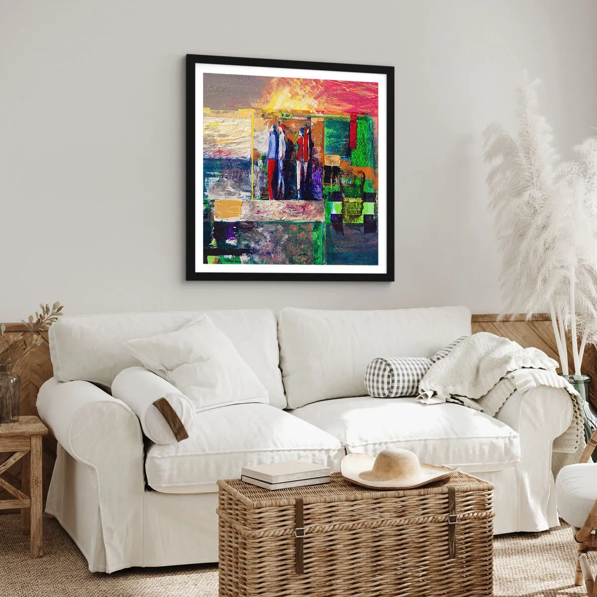 Poszter fehér keretben - Kapcsolatok és érzelmek - 40x40 cm