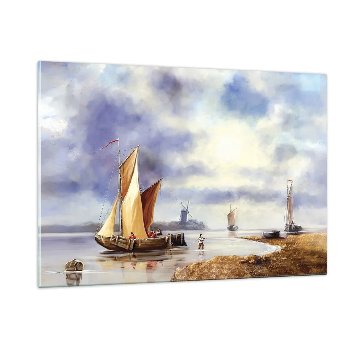 Üveg kép - A tengerészek visszatérése - 120x80 cm