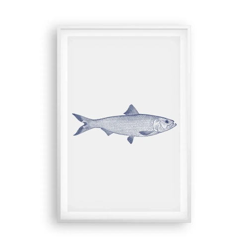 Poszter fekete keretben - Üdvözlet az északi tengerektől - 61x91 cm