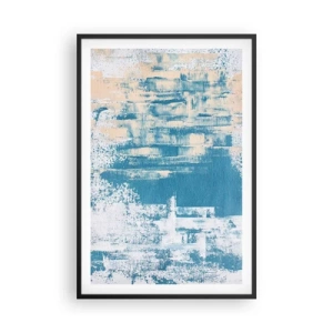 Poszter fehér keretben - Jégcsapon keresztül - 61x91 cm