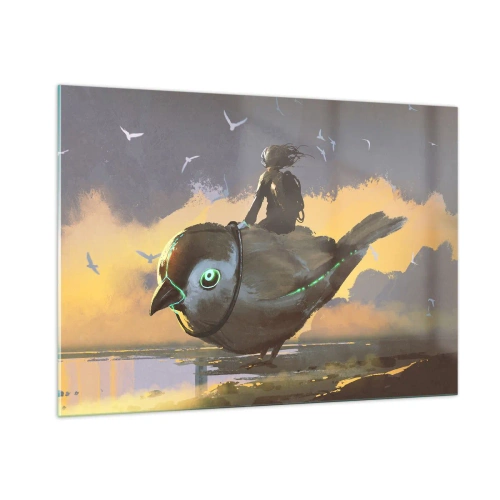 Üveg kép - Egy fantasztikus utazás állomása - 100x70 cm