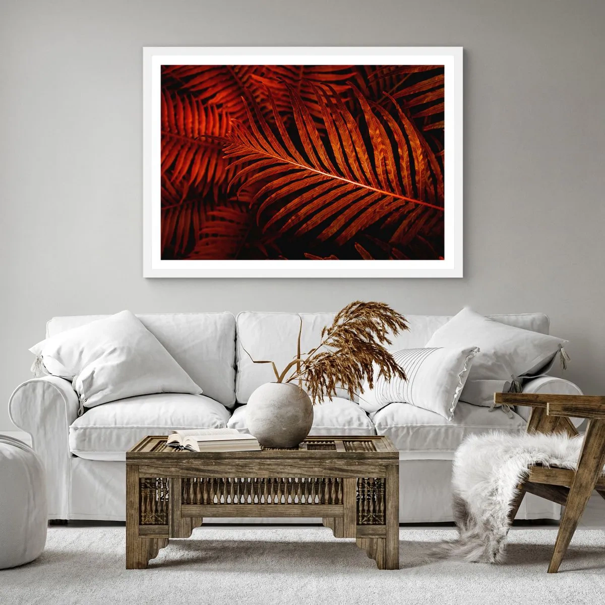 Poszter fekete keretben - Az élet vörös színe - 40x40 cm