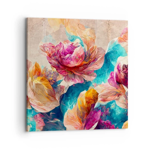 Vászonkép - Egy csokor színes pompája - 70x70 cm
