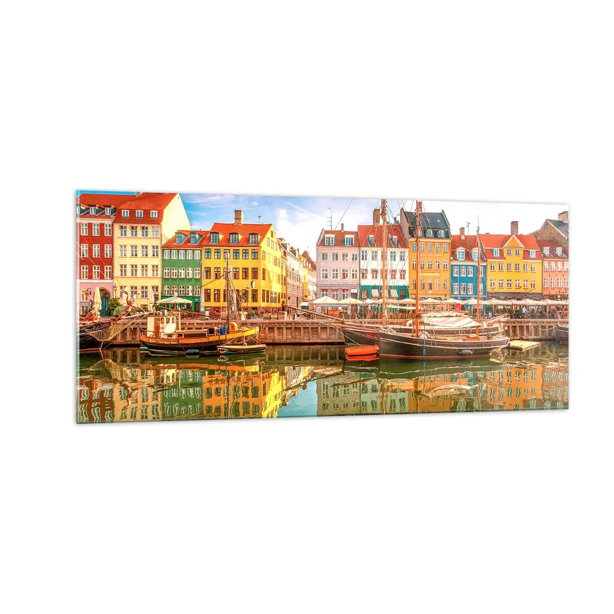 Üveg kép - A tükörsima víz felett - 100x40 cm
