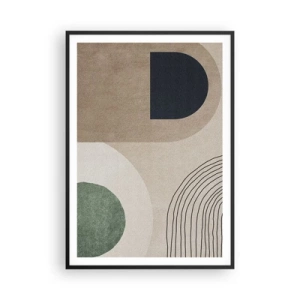 Poszter fehér keretben - Egy ovális szelídsége - 70x100 cm