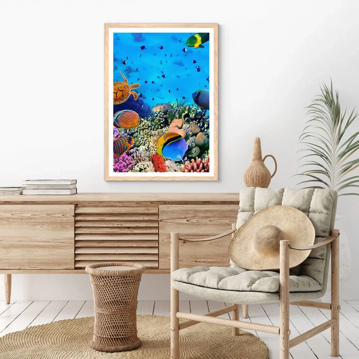 Poszter világos tölgy keretben - És mit tudunk az életről... - 30x40 cm