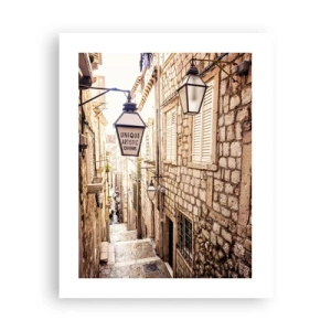 Poszter - Egy bájos mellékutca - 40x50 cm