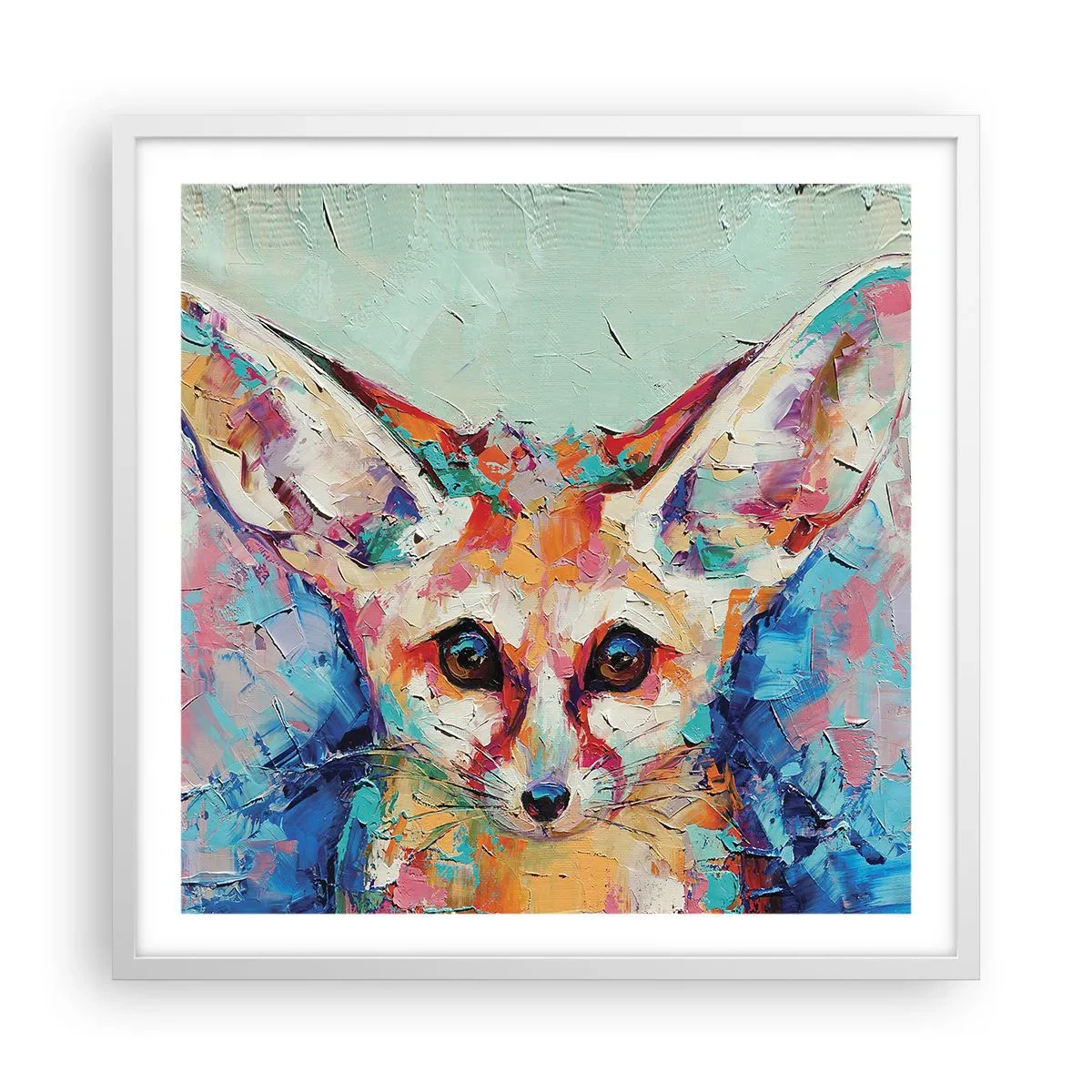 Poszter fekete keretben - Készen álltok rám? - 60x60 cm