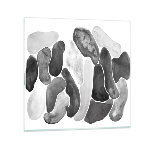 Üveg kép - Köves absztrakció - 50x50 cm