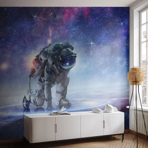 Egyedi tapéta Premium Canvas - A csillagos ég felettem - Űrhajós, Világegyetem, Űrhajós