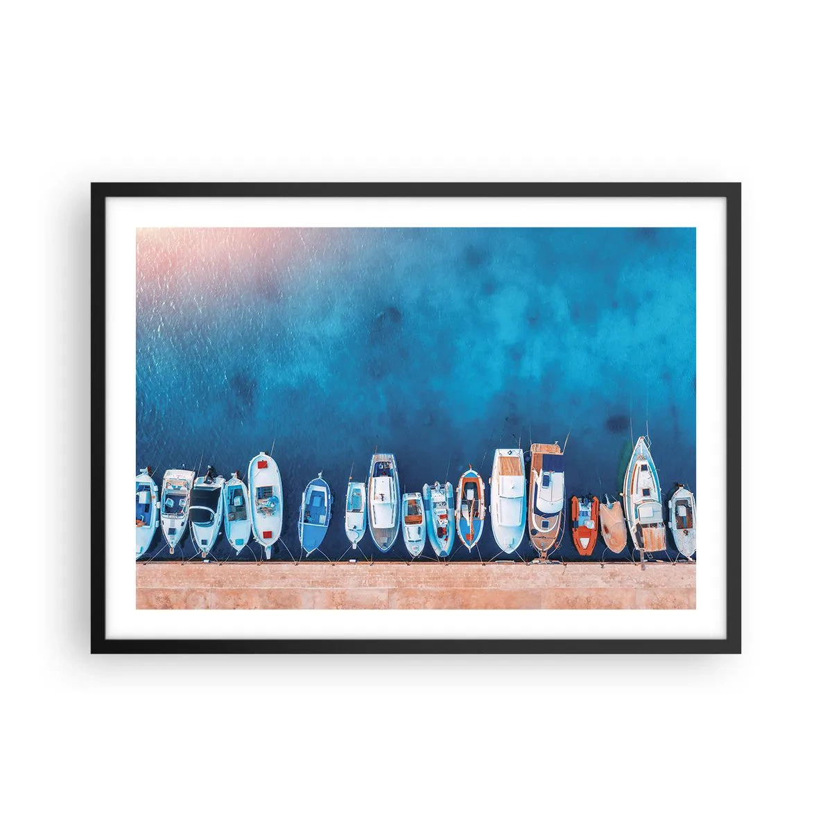 Poszter fehér keretben - Egy sorban - 70x50 cm