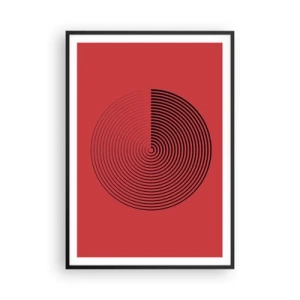 Poszter fehér keretben - Körkörös mozgás - 70x100 cm