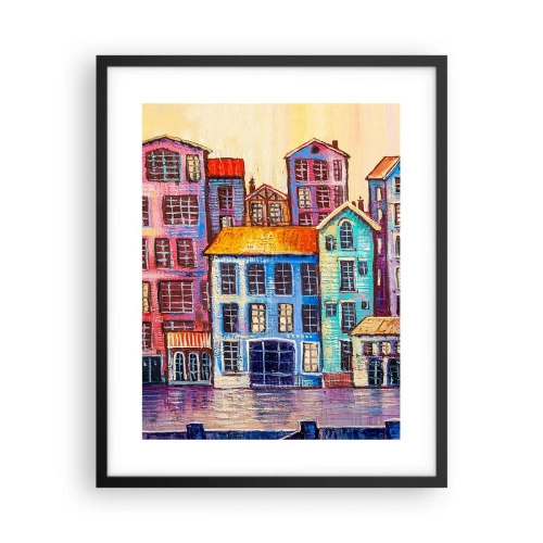 Poszter fehér keretben - Egy város, mint egy tündérmese - 40x50 cm