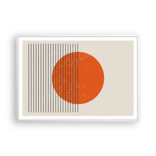 Poszter fekete keretben - Mindig a nap - 100x70 cm