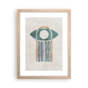 Poszter világos tölgy keretben - Jelek és rituálék - 30x40 cm