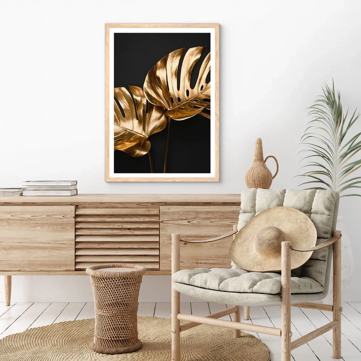 Poszter világos tölgy keretben - A természet kincsei - 50x70 cm