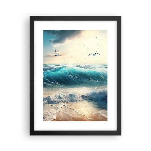 Poszter fehér keretben - Zaj csak neked - 30x40 cm