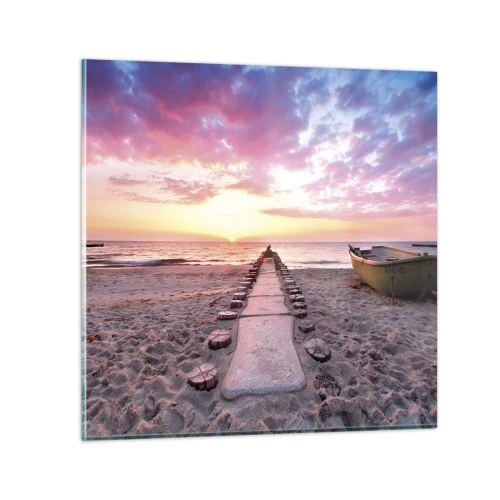 Üveg kép - Egy pillanatnyi mély élmény - 70x70 cm