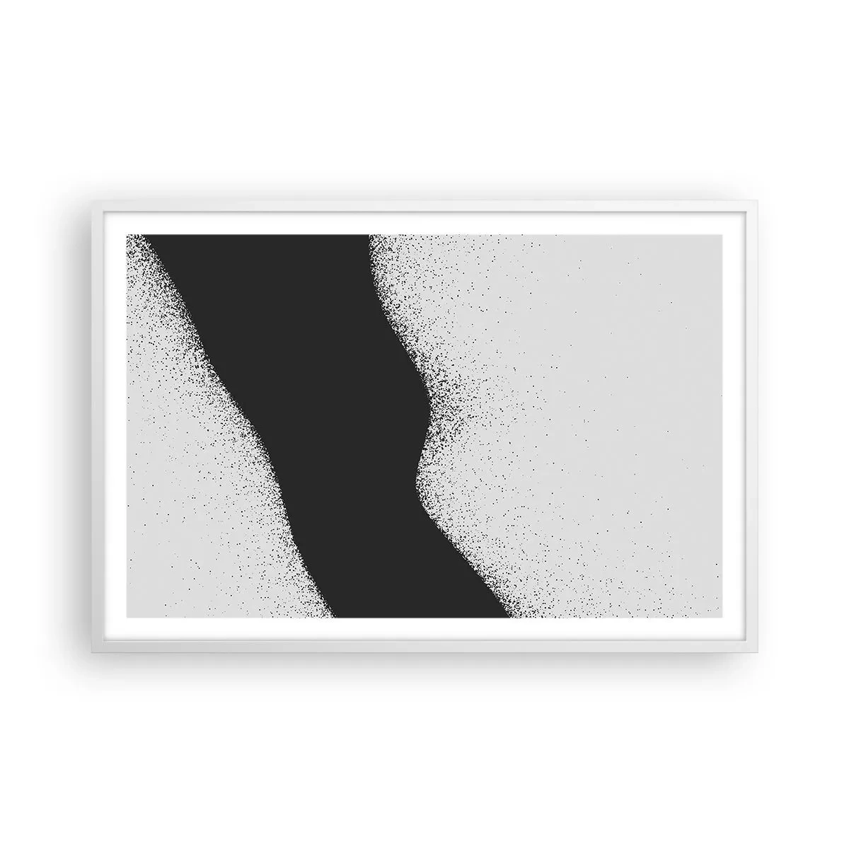 Poszter fekete keretben - Folyékony egyensúly - 91x61 cm