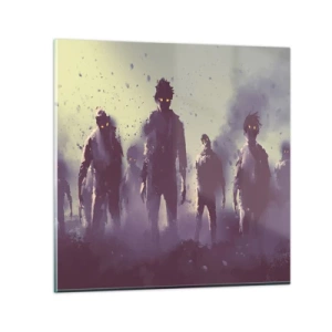 Üveg kép - Figyelj! Jönnek - 50x50 cm