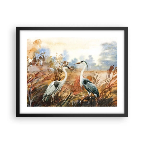 Poszter fehér keretben - Hová ősszel? - 50x40 cm