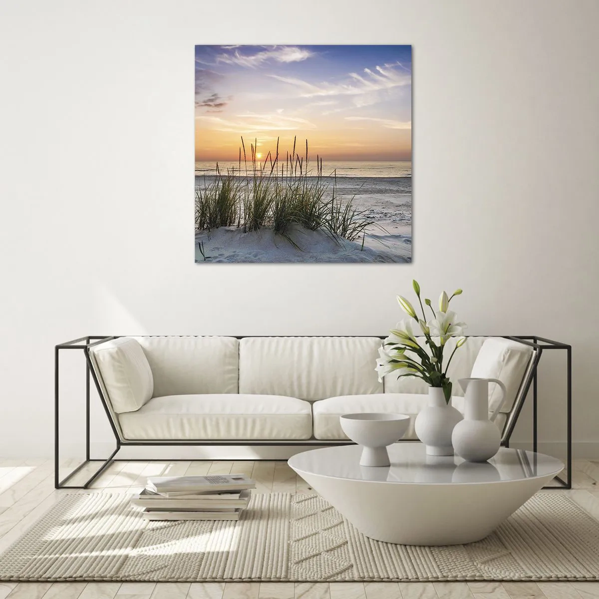 Üveg kép - Nézz, gondolkozz, érezz - 70x70 cm