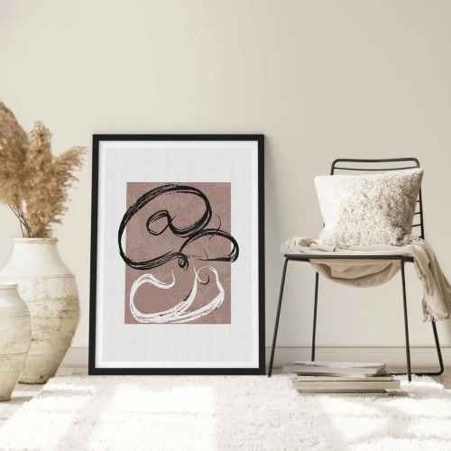 Poszter fehér keretben - Kompozíció - a teljesség keresése - 61x91 cm