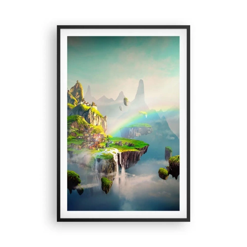 Poszter fehér keretben - Az ég közepén - boldog szigetek - 61x91 cm