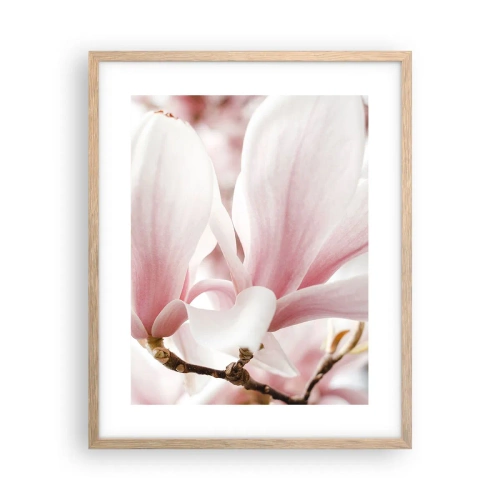 Poszter világos tölgy keretben - Határtalan gyengédség - 40x50 cm