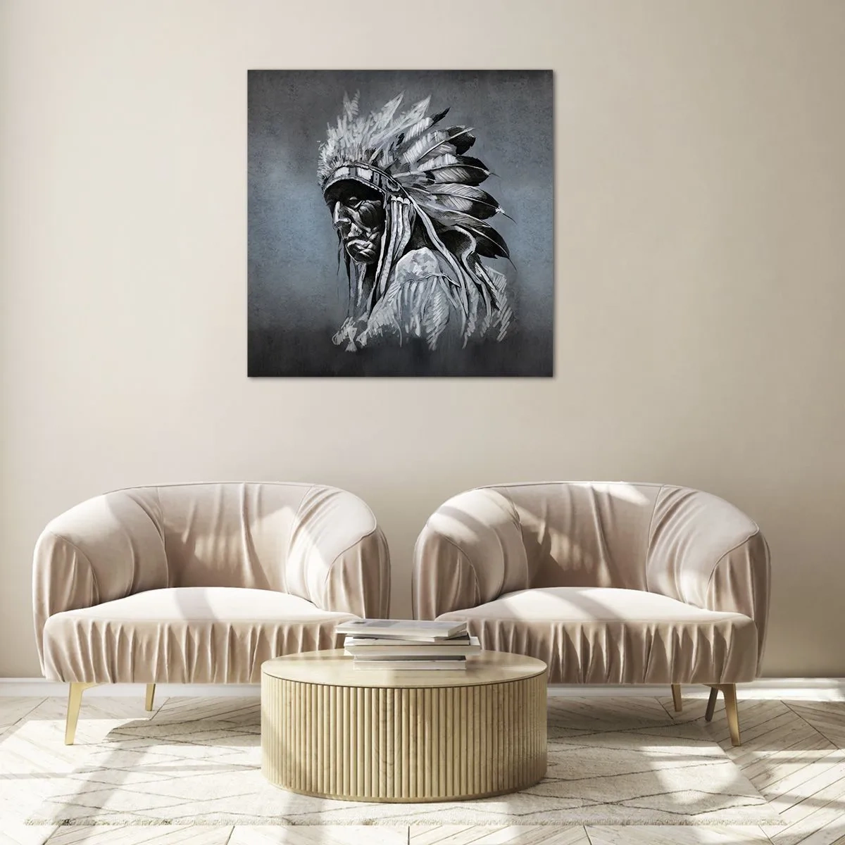 Üveg kép - Vissza a gyökerekhez - 70x70 cm