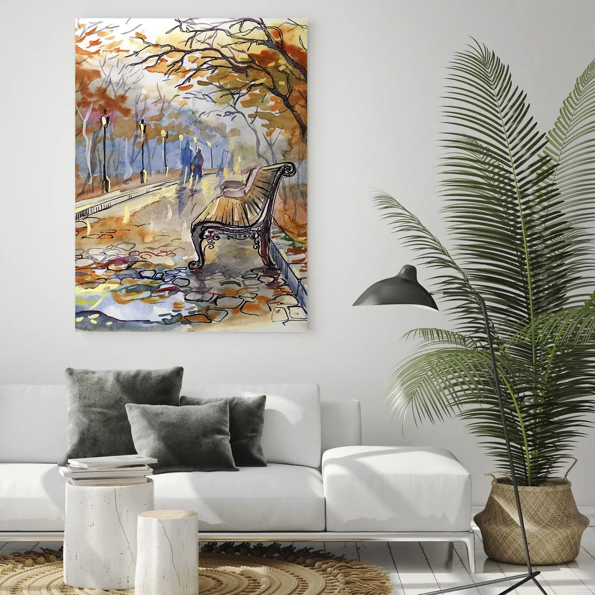 Üveg kép - Kiránduljunk együtt az őszbe - 50x70 cm